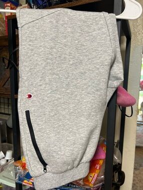 Champion Gray Sweatpants Tag with Price Label